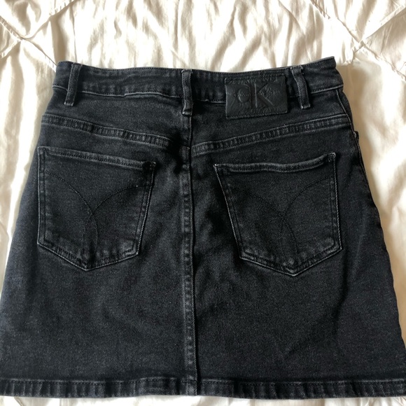 High Rise Jean Skirt - Picture 2 of 2